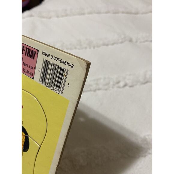 Vintage Walt Disney Minnie Mouse Locker Mickey Golden Frame Tray Puzzle USA - Picture 7 of 8